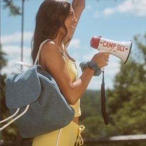 STONEY CLOVER LANE DENIM FLAP BACKPACK NWT